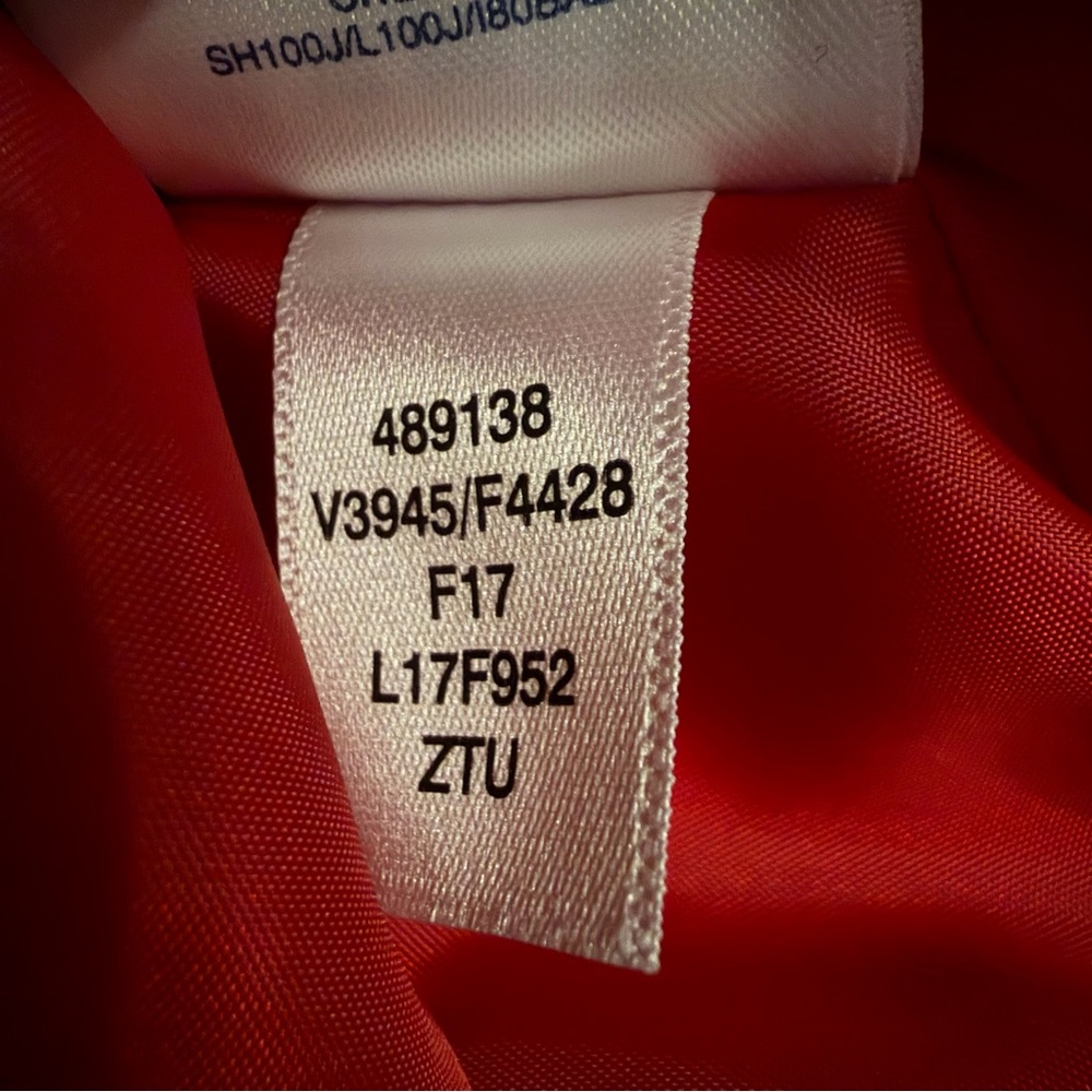 NEW Lands End Silver Premium Down 600 Filled Rich Red Womens‎ M/P Puffer Coat - Picture 13 of 13